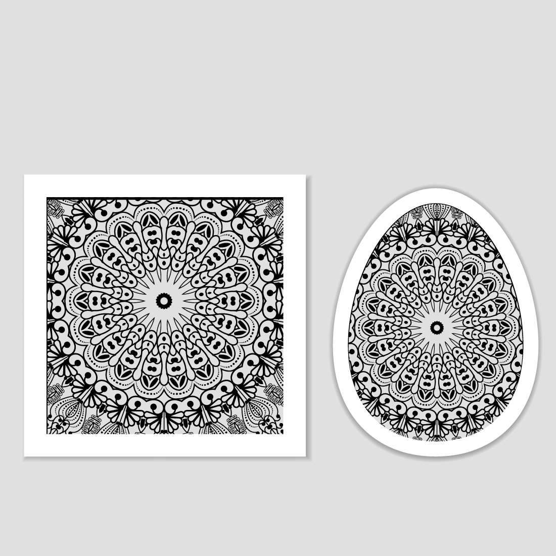 Colorful Round Ornamental Henna Mandala Floral Background Design Cover.