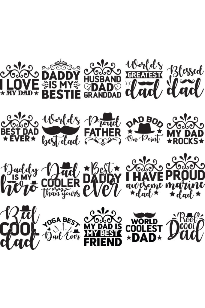 Dad SVG Designs Bundle - MasterBundles