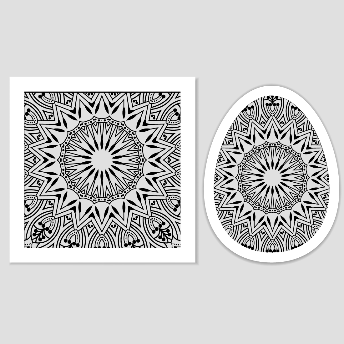 Mandala Template Pattern On Violet Fancy Background For Card Cover.