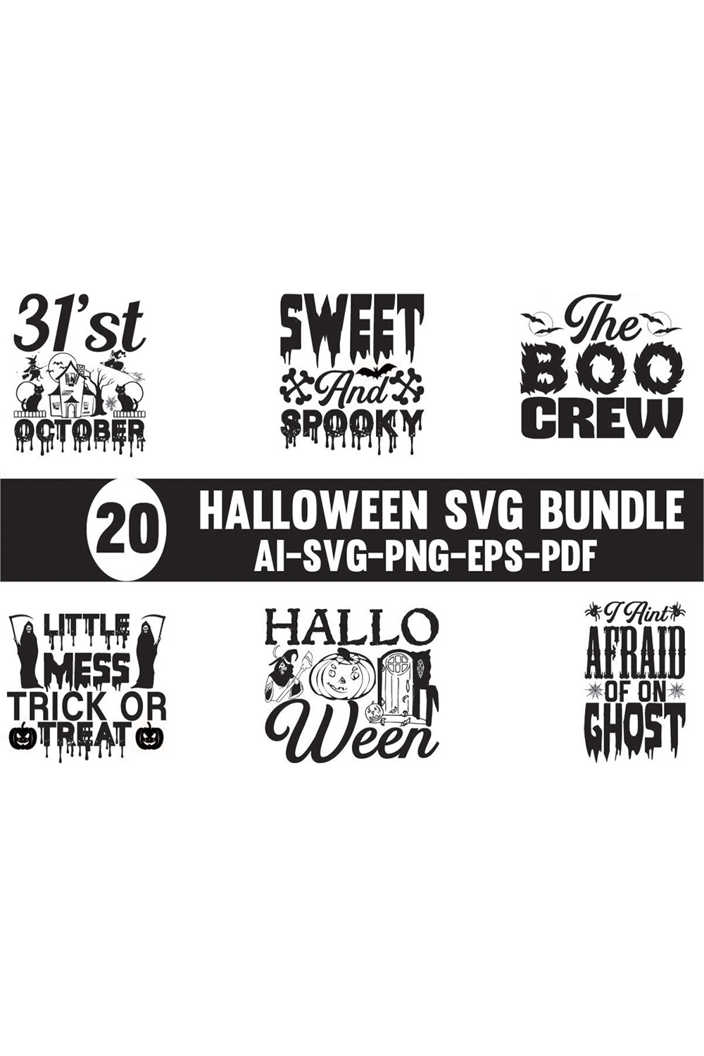 Halloween SVG Design Bundle - Pinterest.