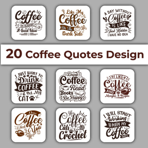 20 Coffee SVG t-shirt design Bundle - MasterBundles