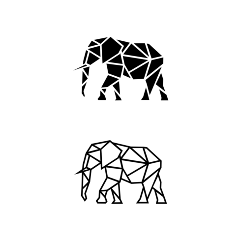 Geometric Polygonal Elephant Logo Vector main cover
