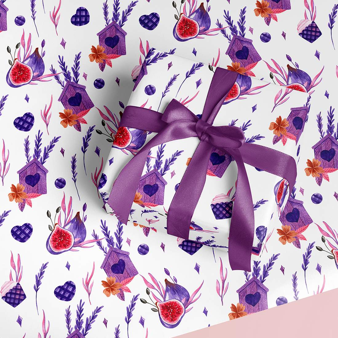 Lavender Purple Cottage Pattern cover image.