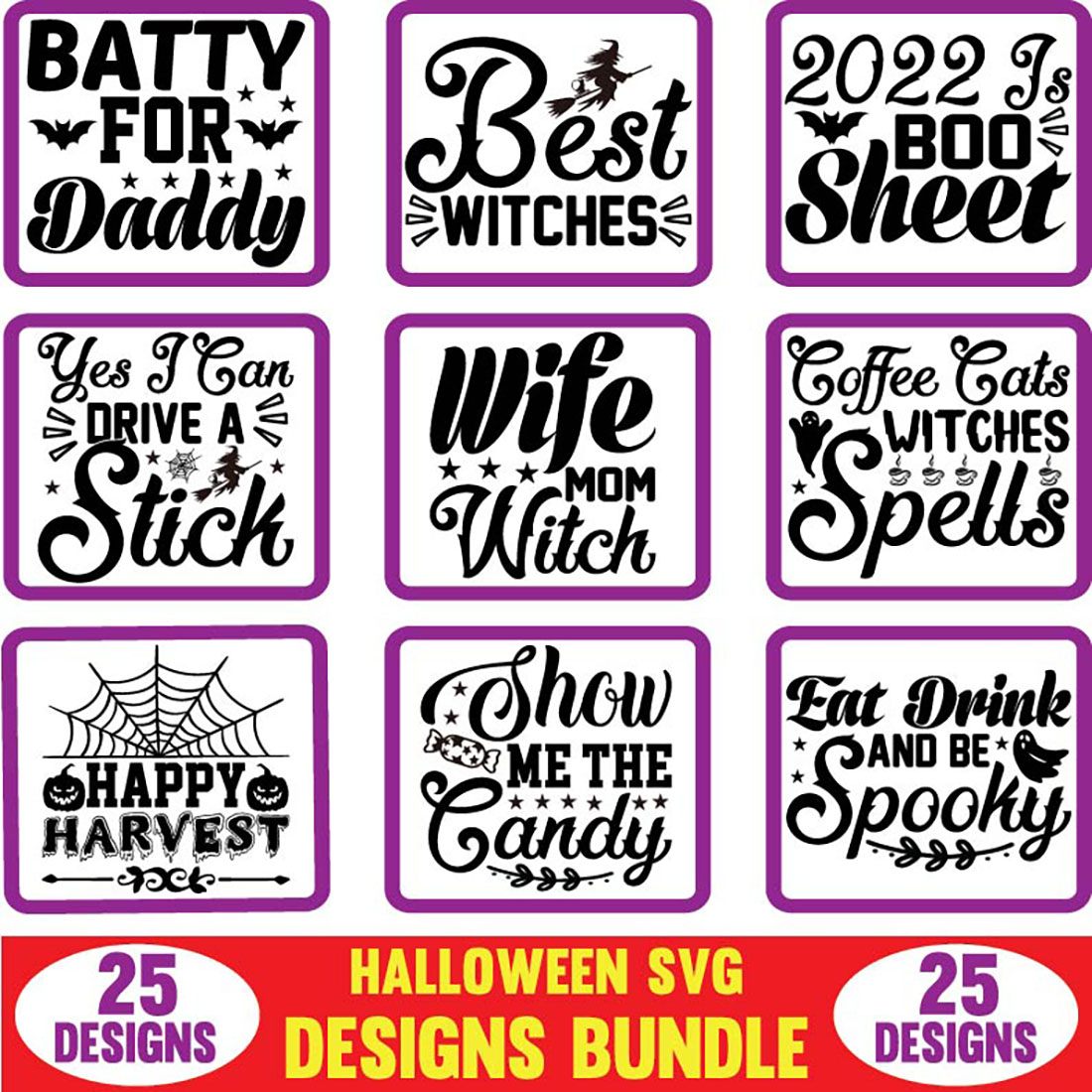 Halloween SVG Designs Bundle cover