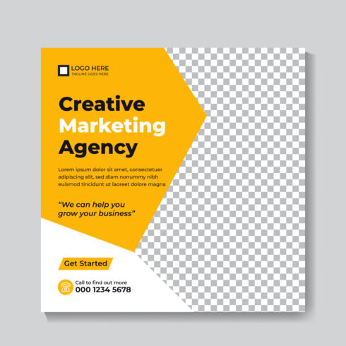 Creative Modern Digital Marketing Social Media Post Design Template main cover