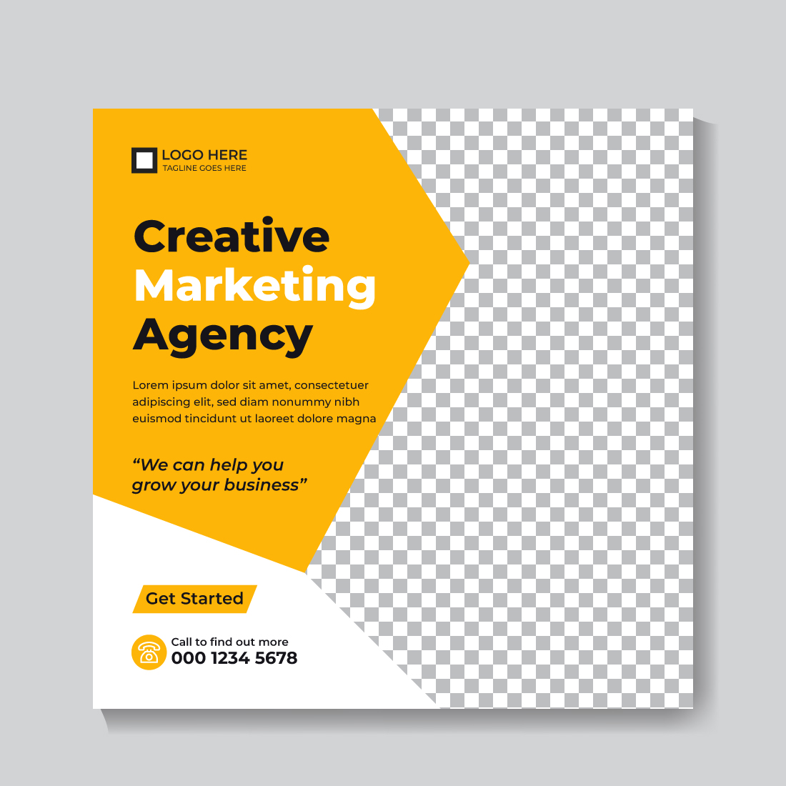 Creative Modern Digital Marketing Social Media Post Design Template main cover