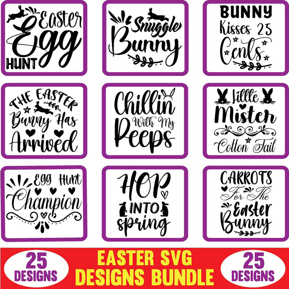 Easter SVG Designs Bundle cover