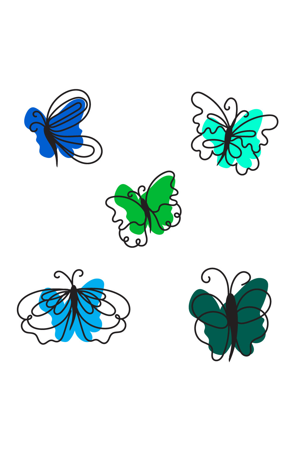 Butterfly Flat SVG Bundle Pinterest.