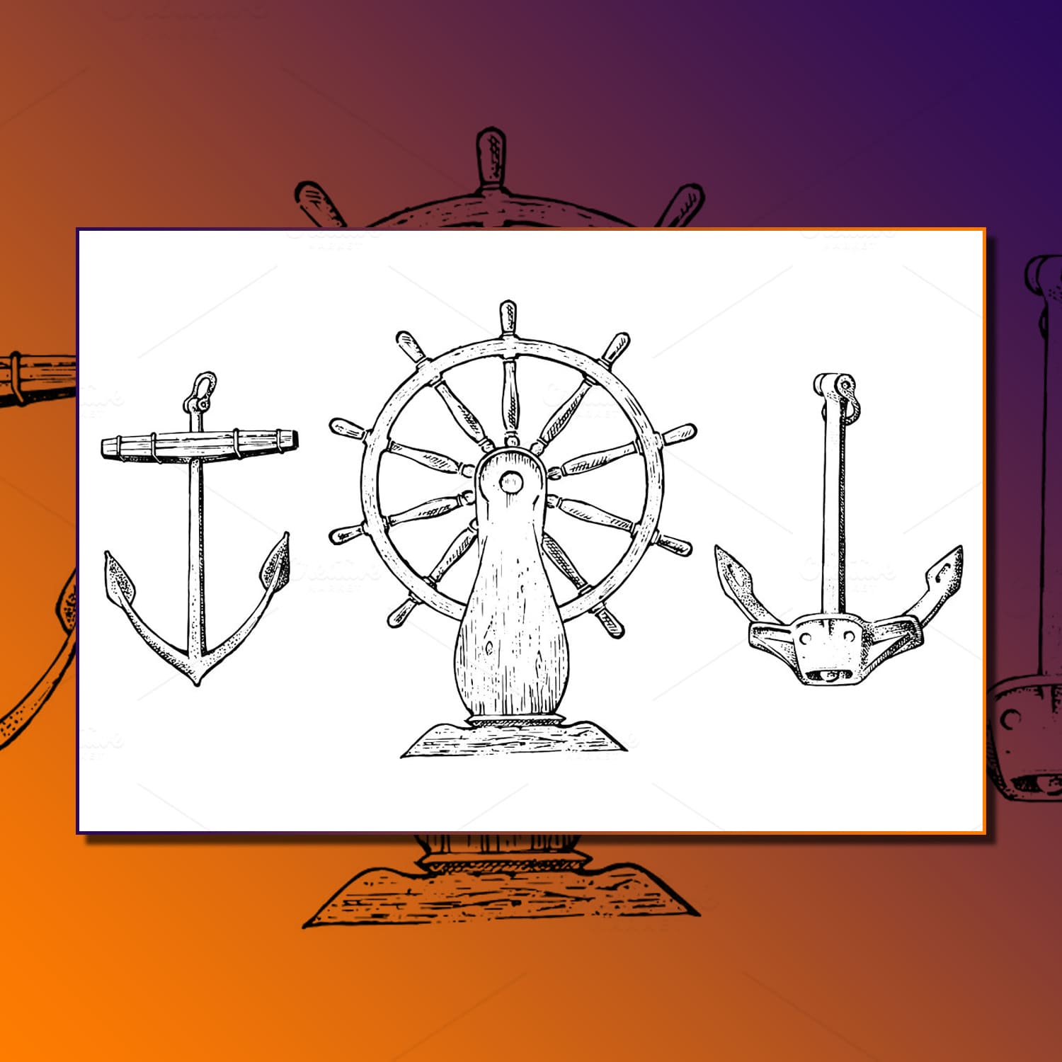 Boat's Wheel And Sea Anchor main image preview.