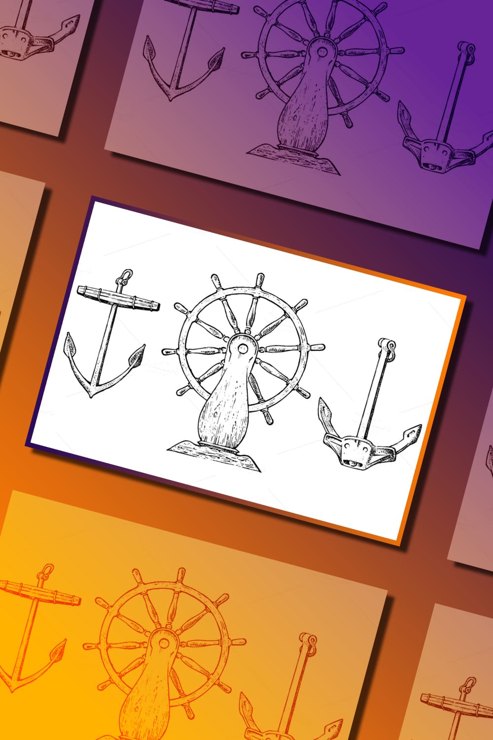 Boat's Wheel And Sea Anchor pinterest image preview.