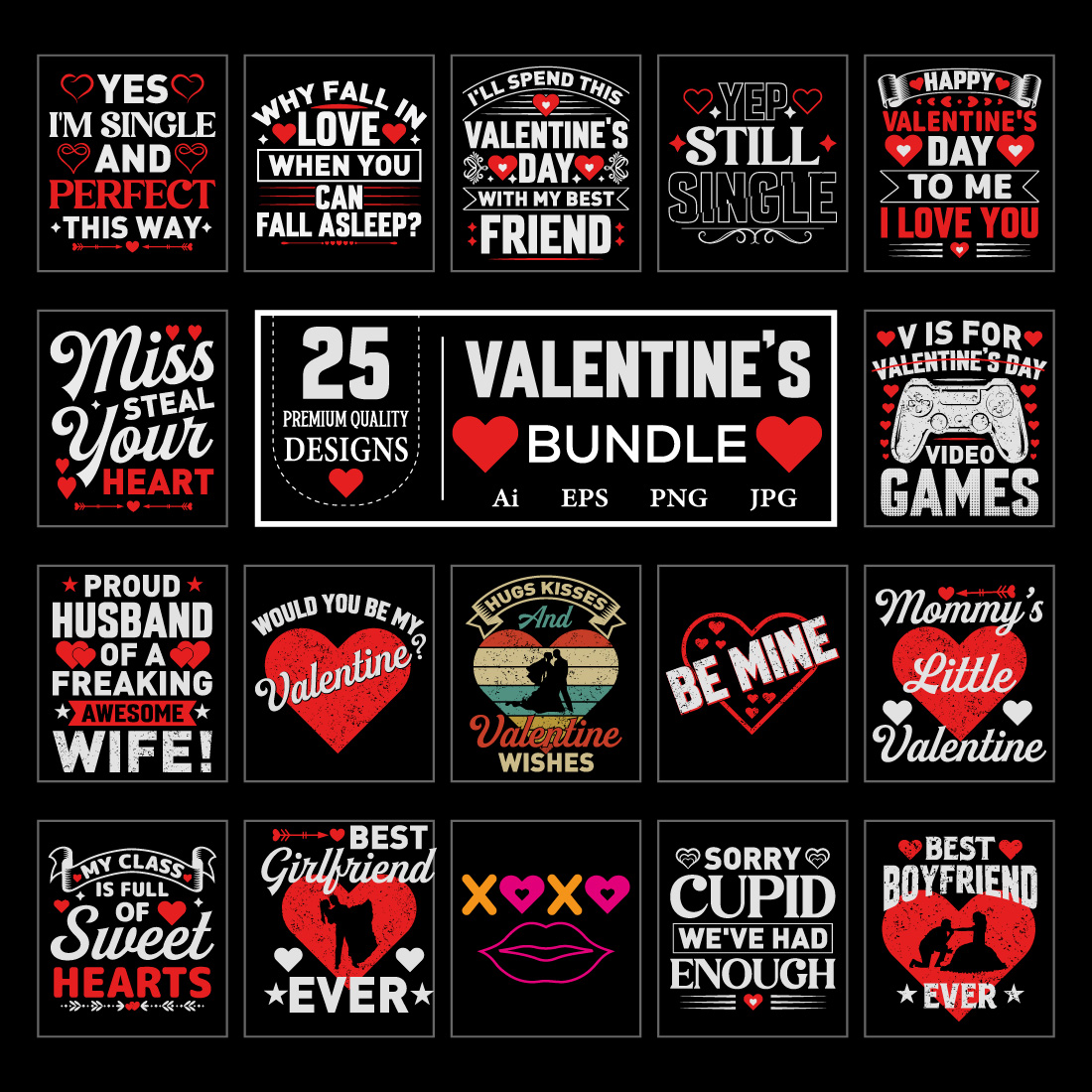 25 valentines t shirt bundle 2 906