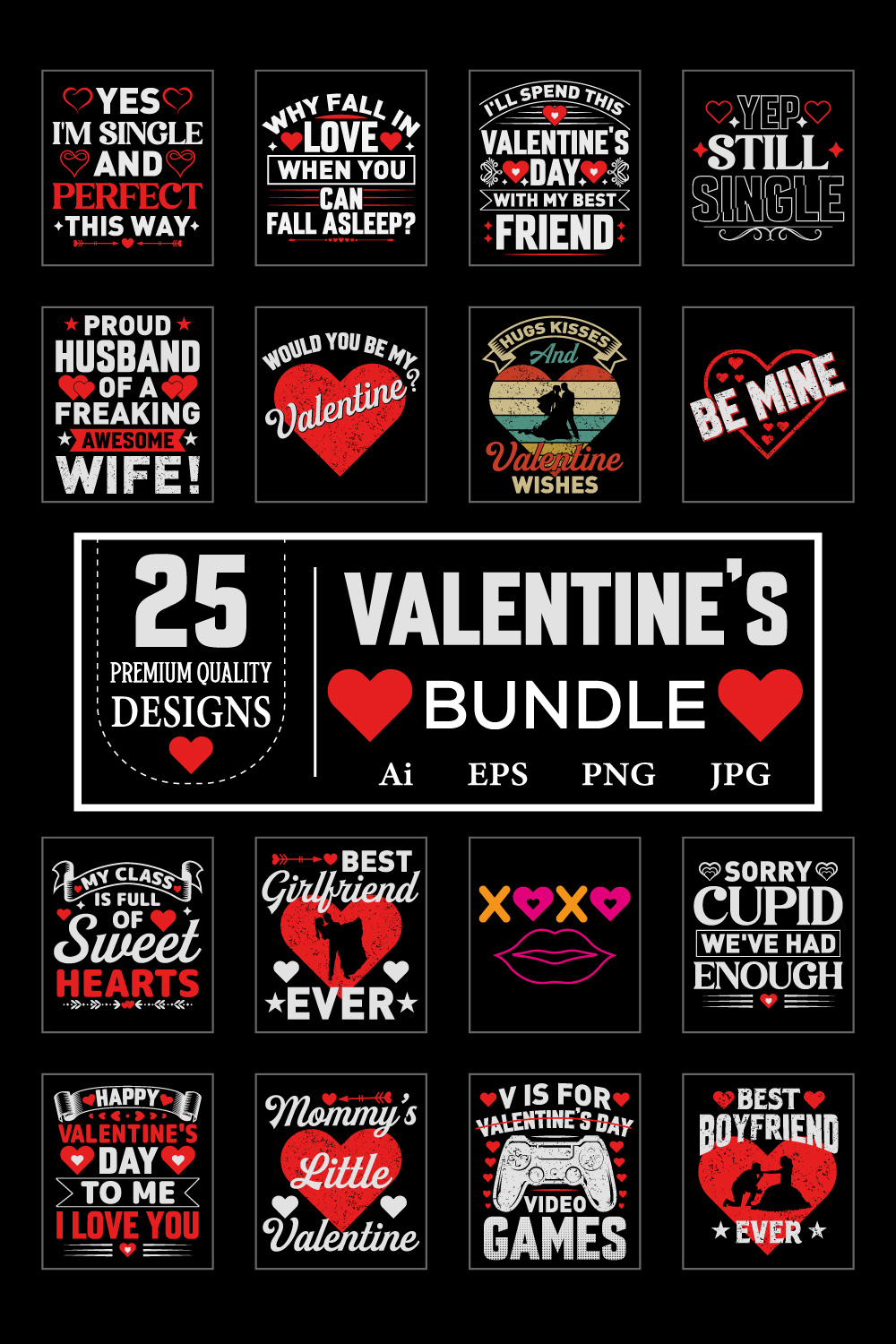 25 valentines t shirt bundle pintarest 784