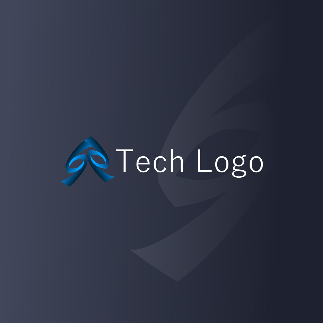 Minimalistic logo with a lettering.
