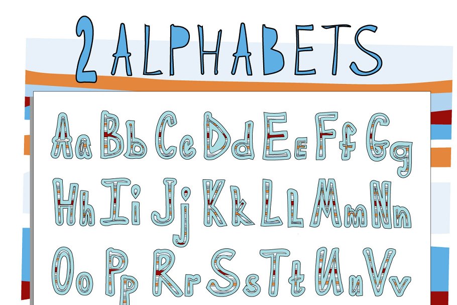 There are 2 alphabets preview.