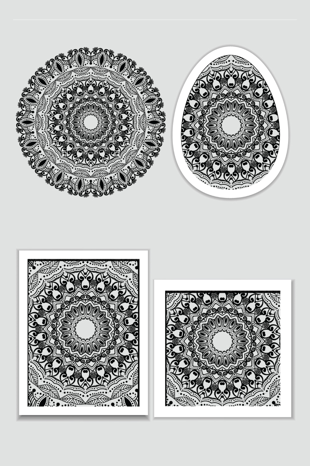 Mandala Isolated Design Element, Geometric Line Pattern - Pinterest.