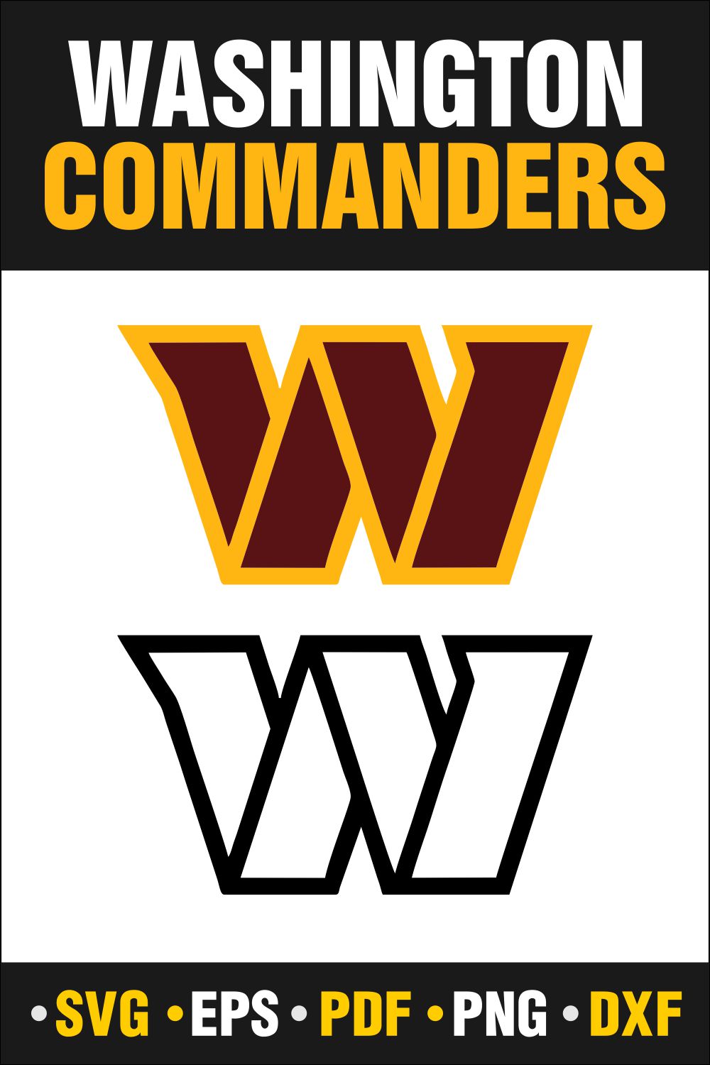 WASHINGTON COMMANDERS SVG BUNDLE