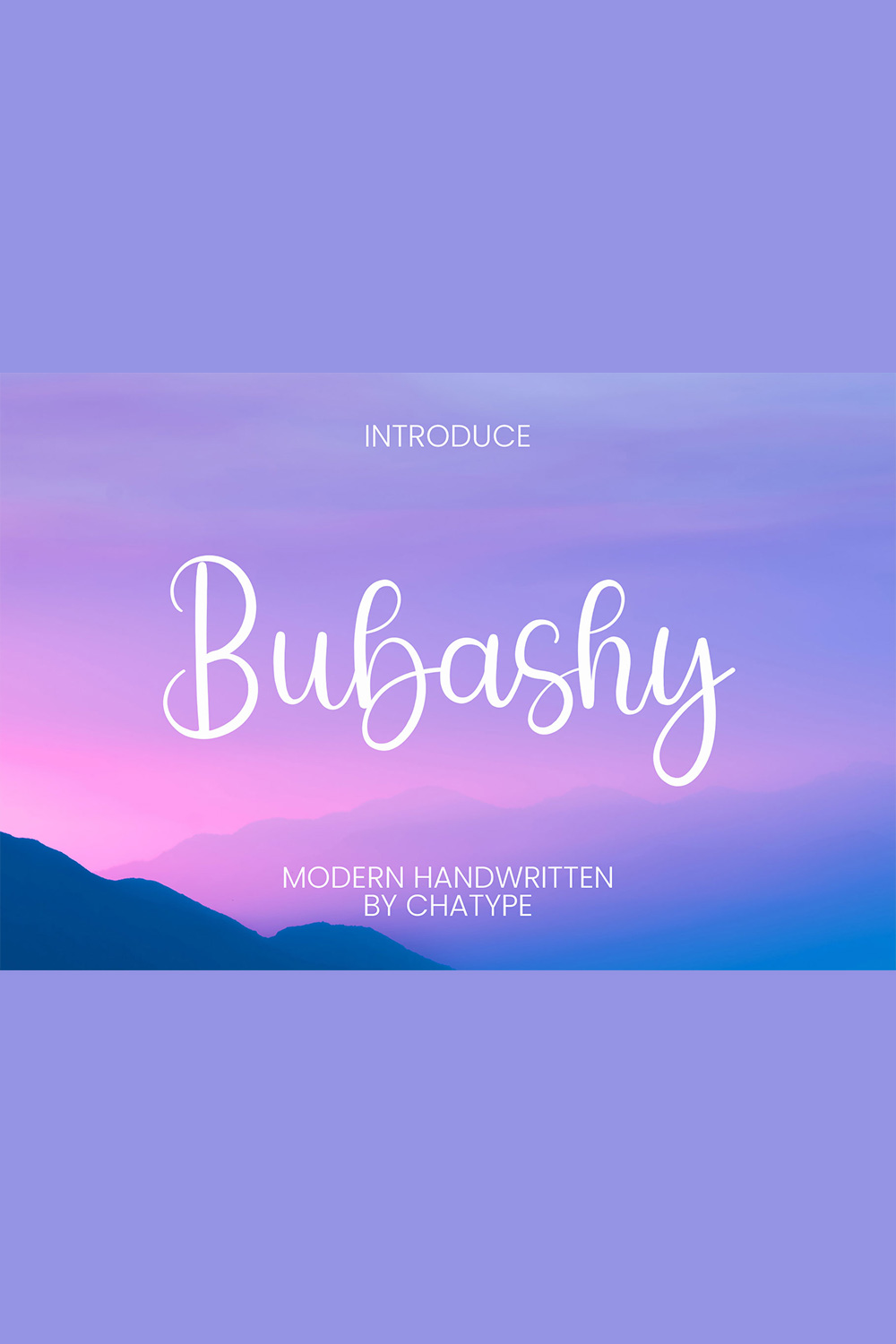 An image with text showing the beautiful Bubashy font