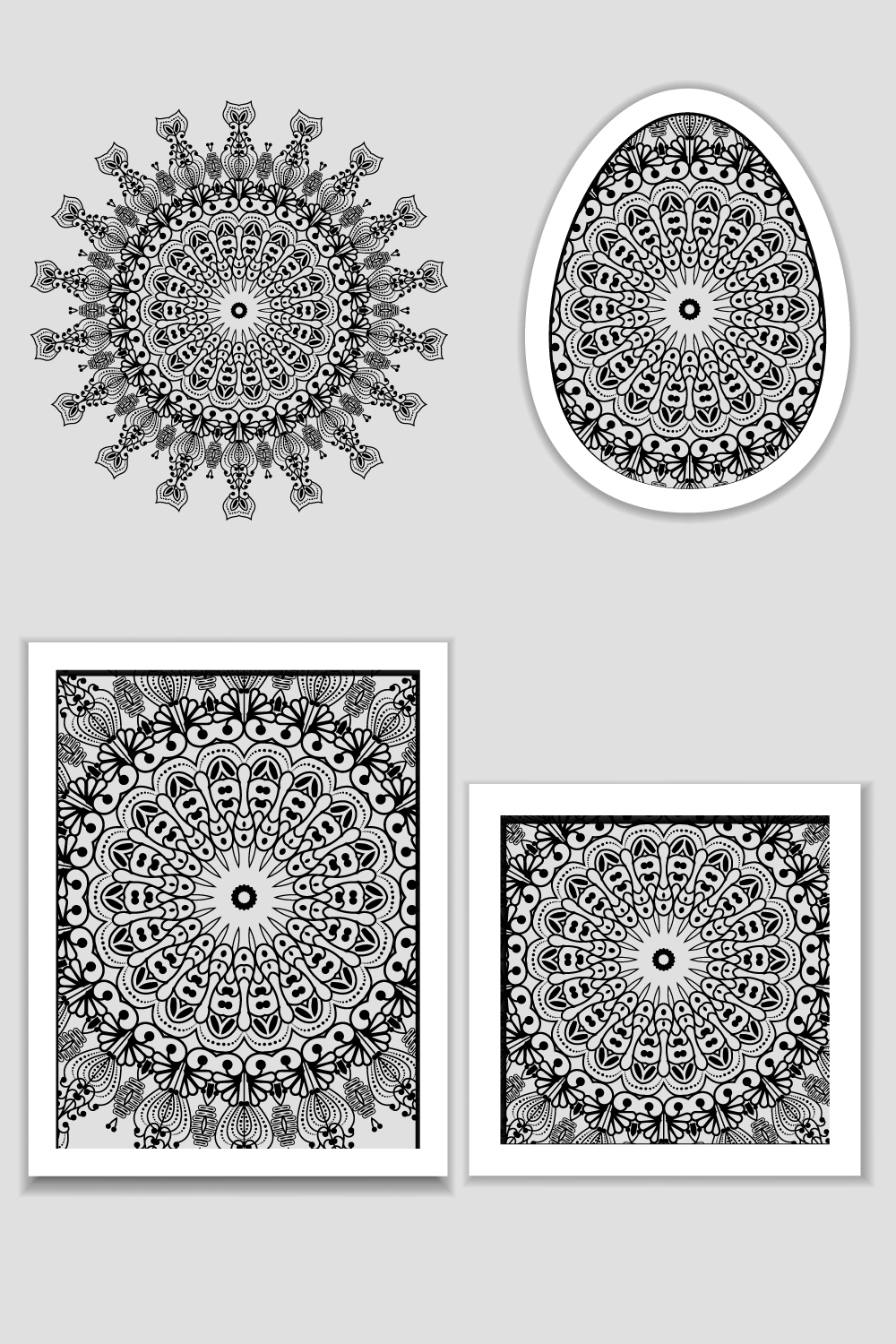 Colorful Round Ornamental Henna Mandala Floral Background Design - Pinterest.