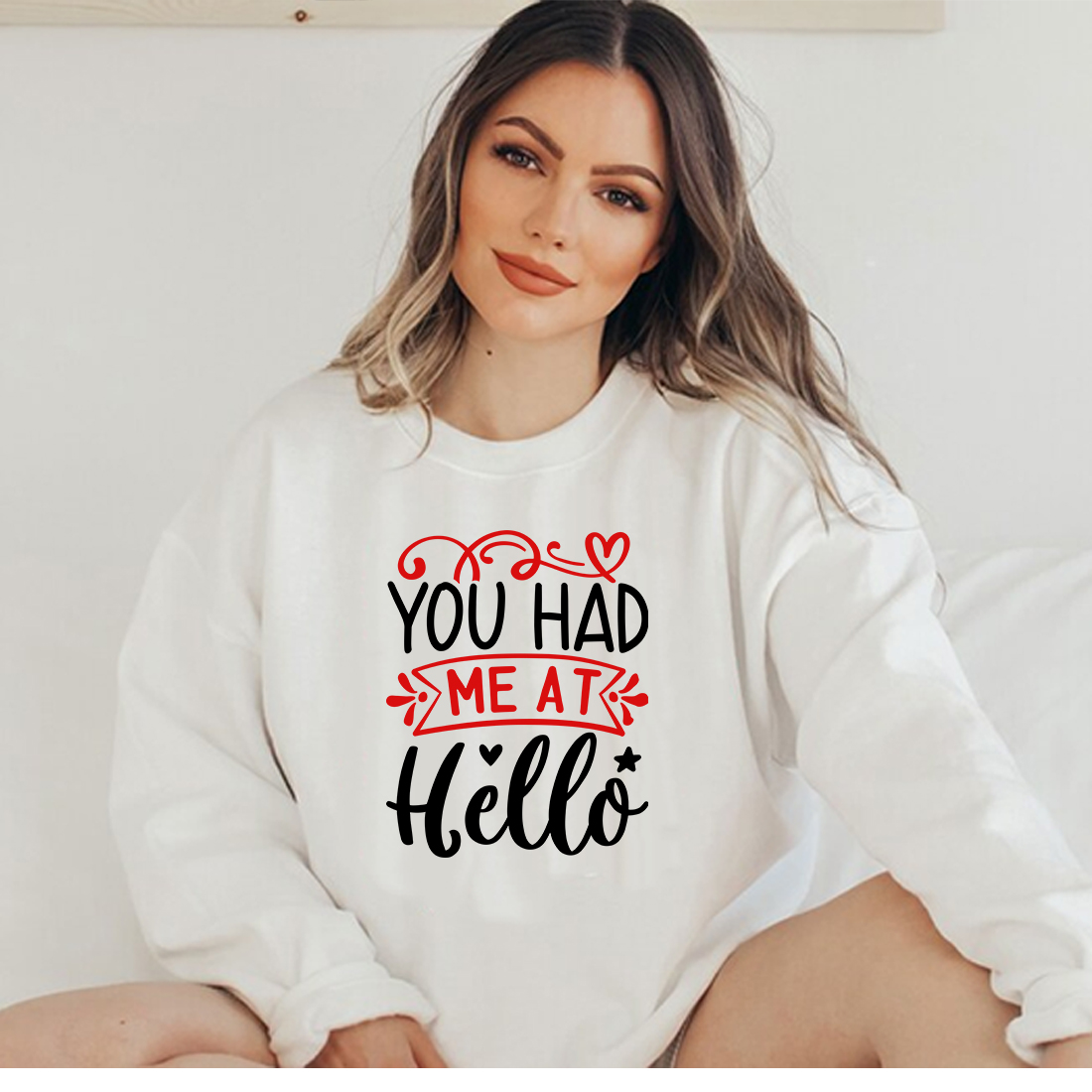 T-shirt You Had Me at Hello SVG Designs Bundle preview image.