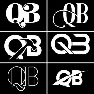 Initial Letter Q B Logo Design Vector Template. Graphic Alphabet Symbol ...