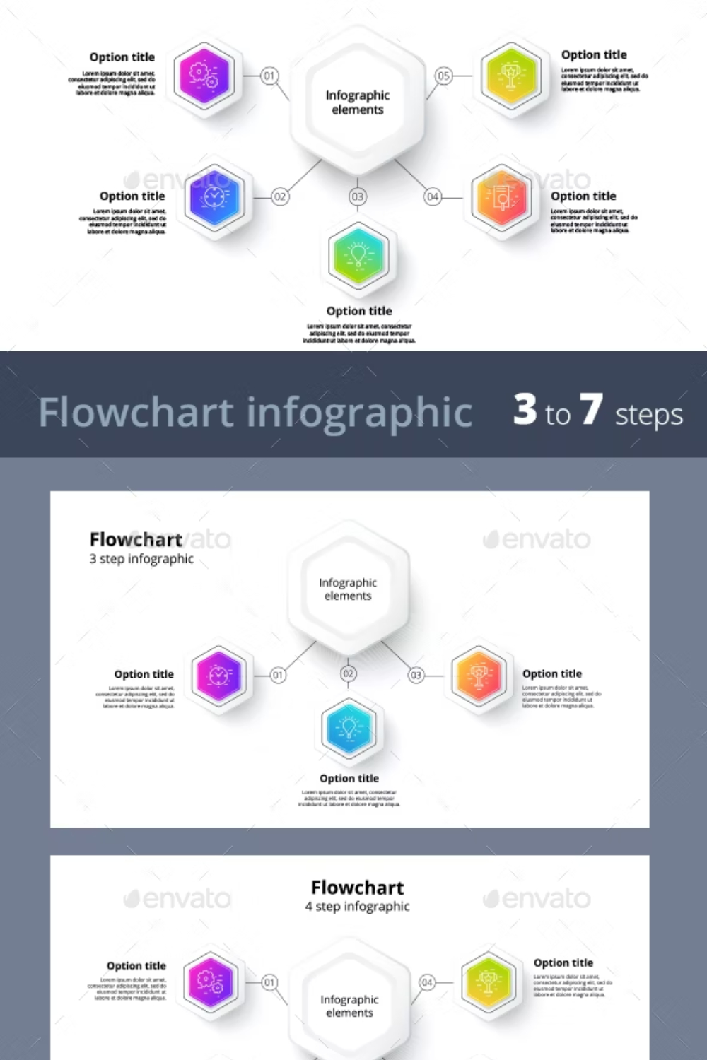 3-7 Step Infographics Pinterest Cover.