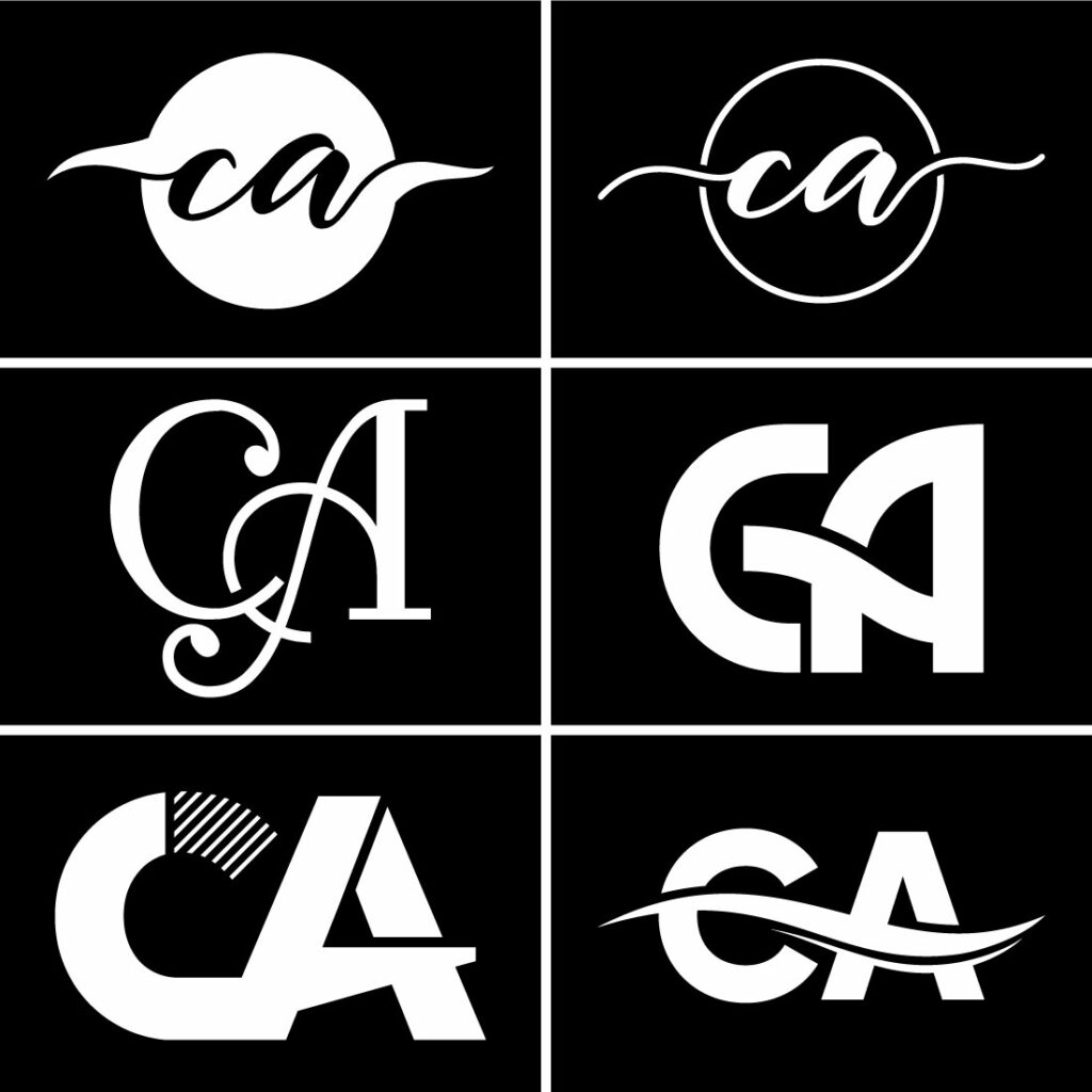 C A Initial Letter Logo Design - MasterBundles