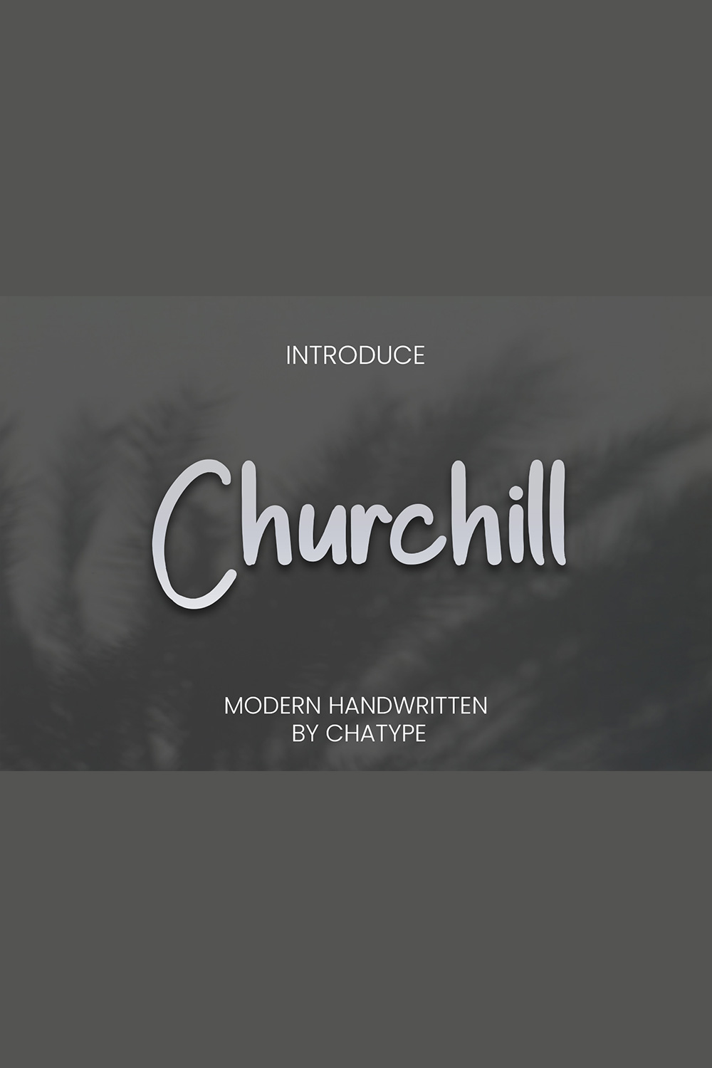 An image with text showing off the irresistible Churchill typeface