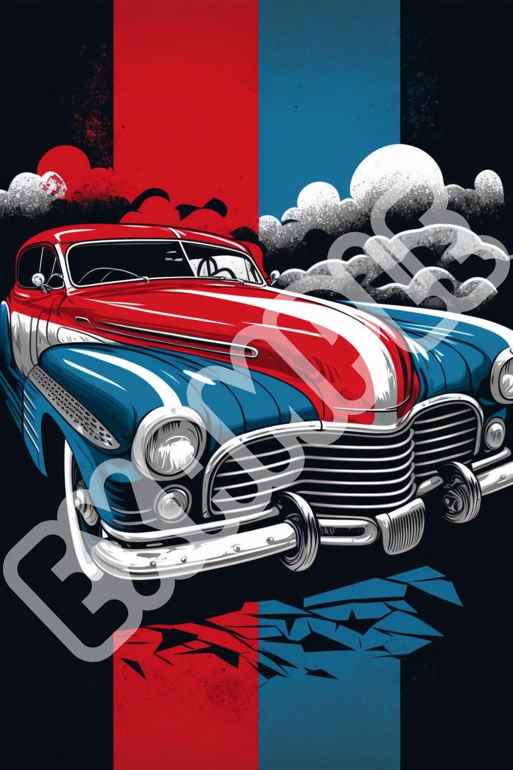 Vintage Car Poster, Vintage Automobile Poster