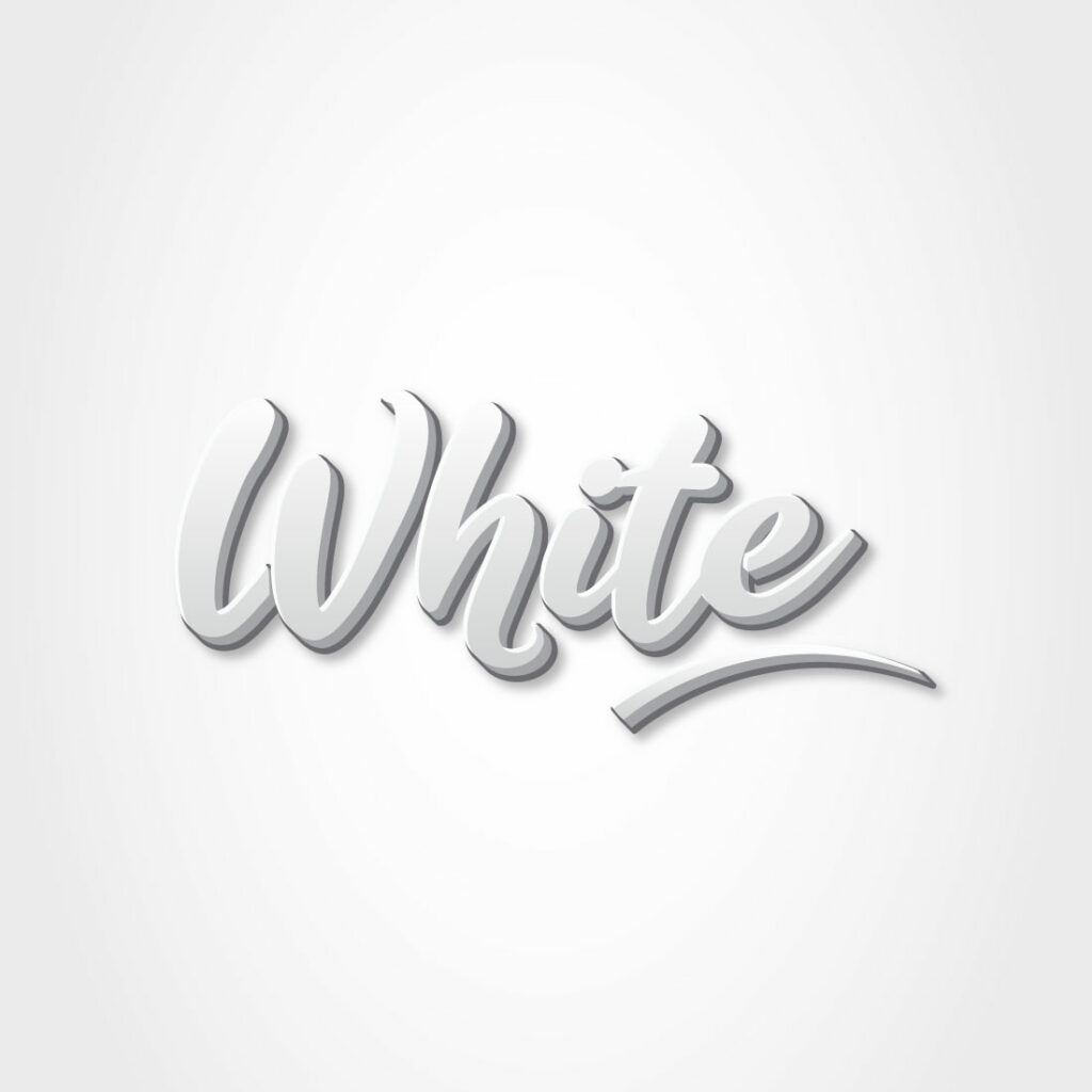 White Text Example White text effect template premium style | MasterBundles
