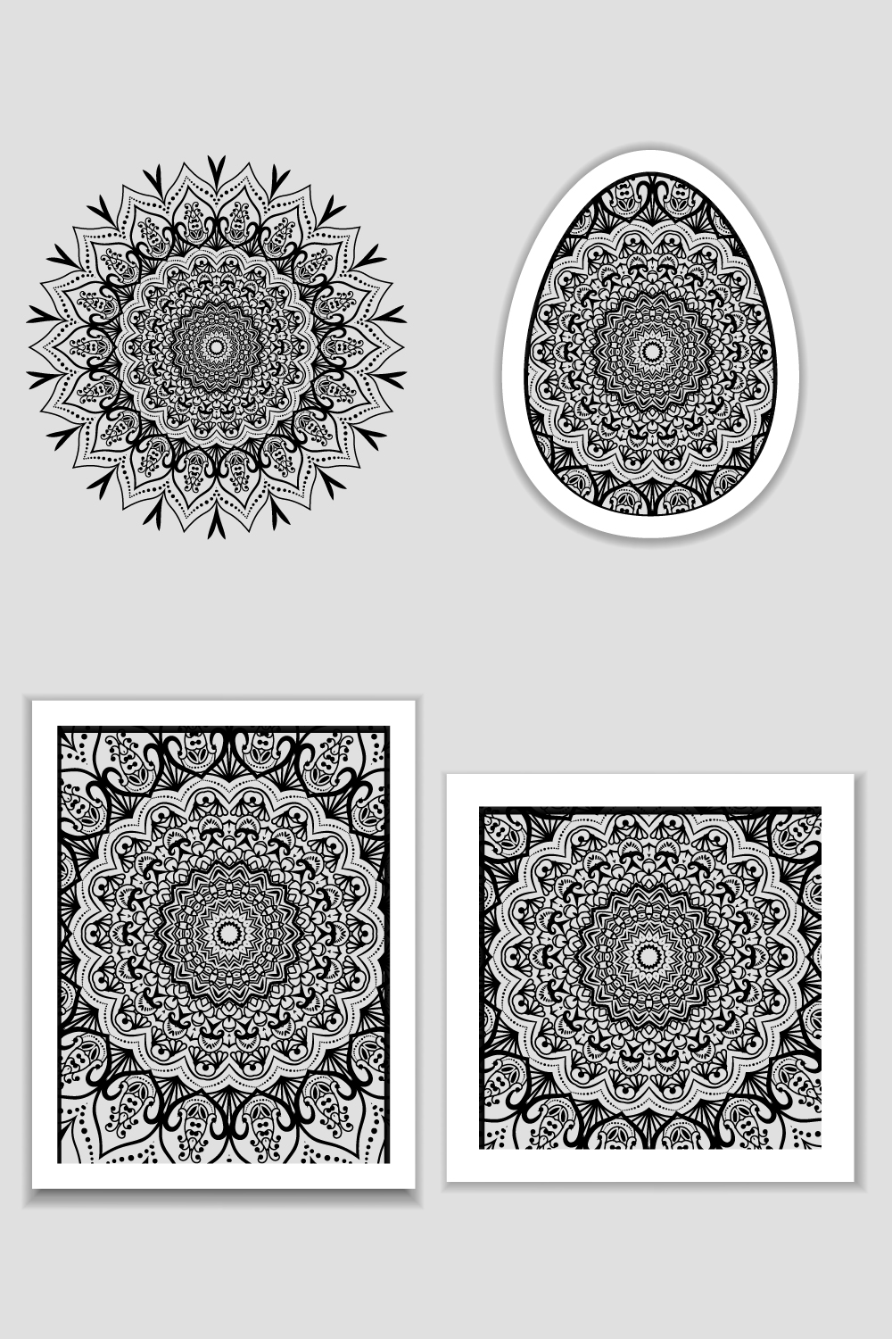 Mandala With Flat Art Vector Flyer Poster Banner Creative - Pinterest.