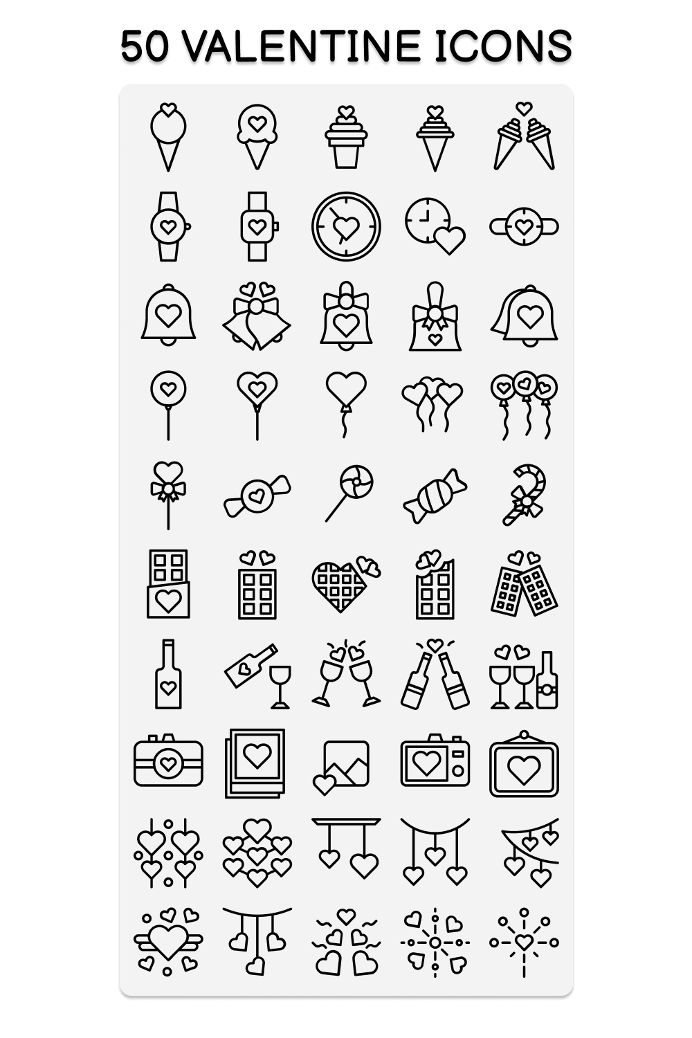 Valentine Icon Set Vector Icon Perfect - Pinterest.