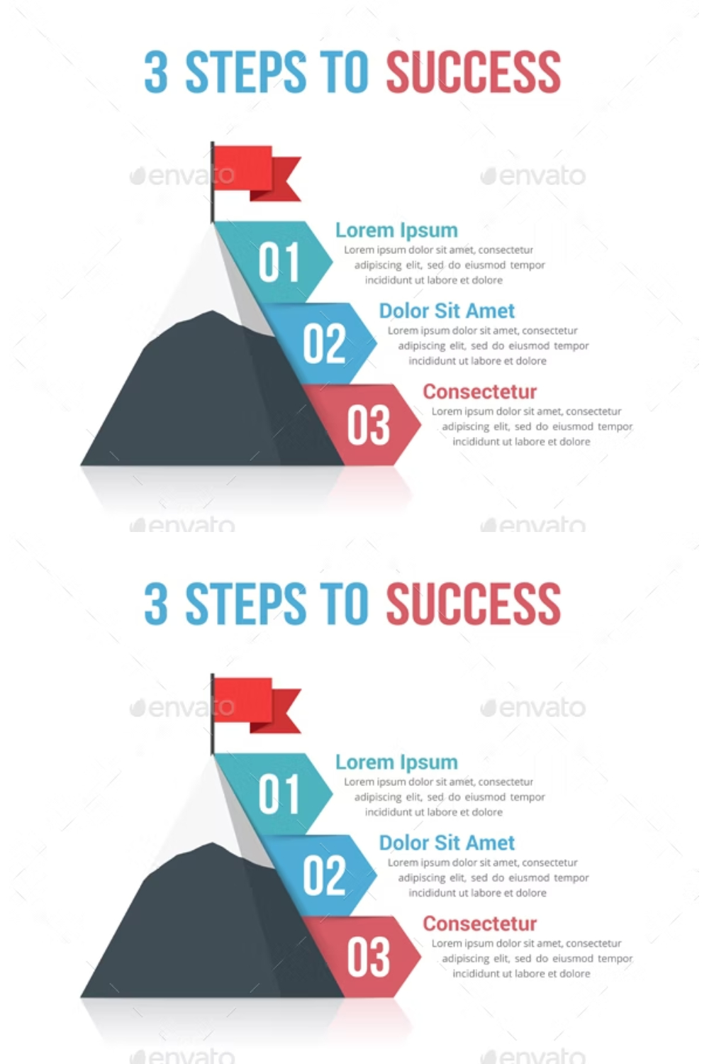 3 Steps To Success Pinterest Cover.