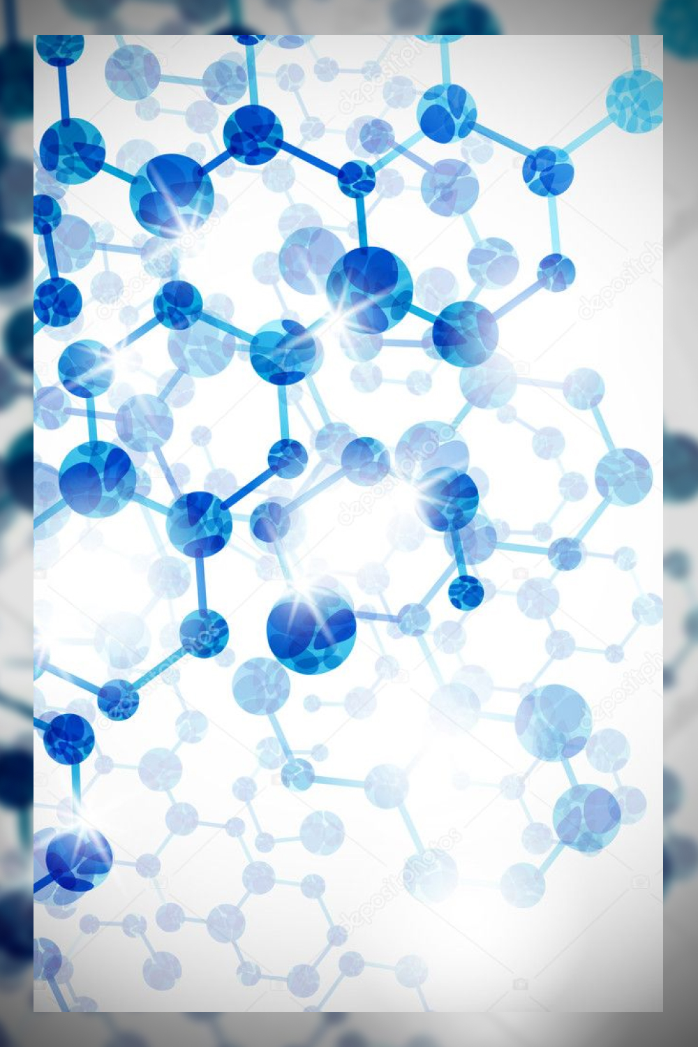 Molecular structure abstract background.
