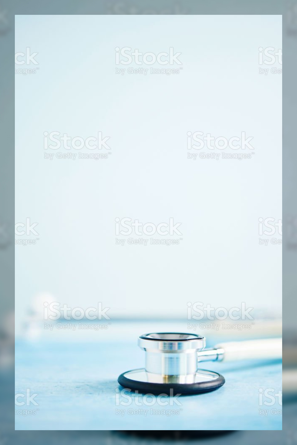 Healthcare background with stethoscope stock photo.