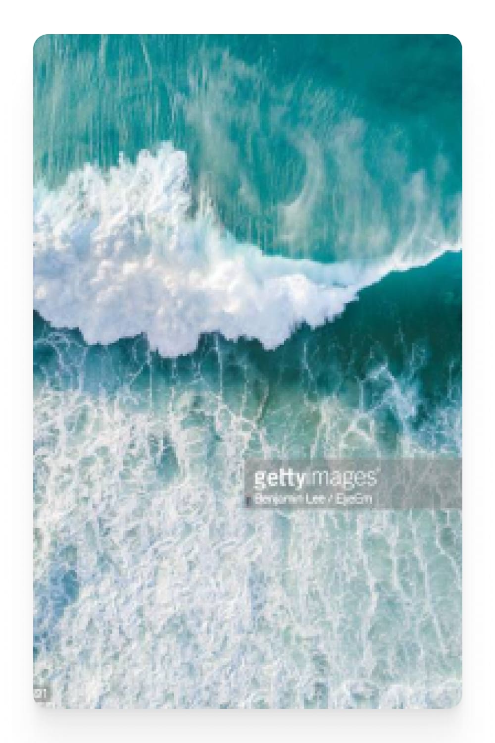 Photo of the surf from above.