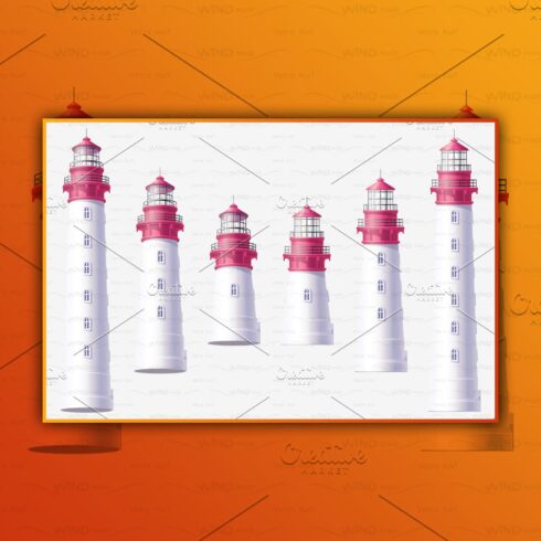 Vector Volume Lighthouse Set main image preview.