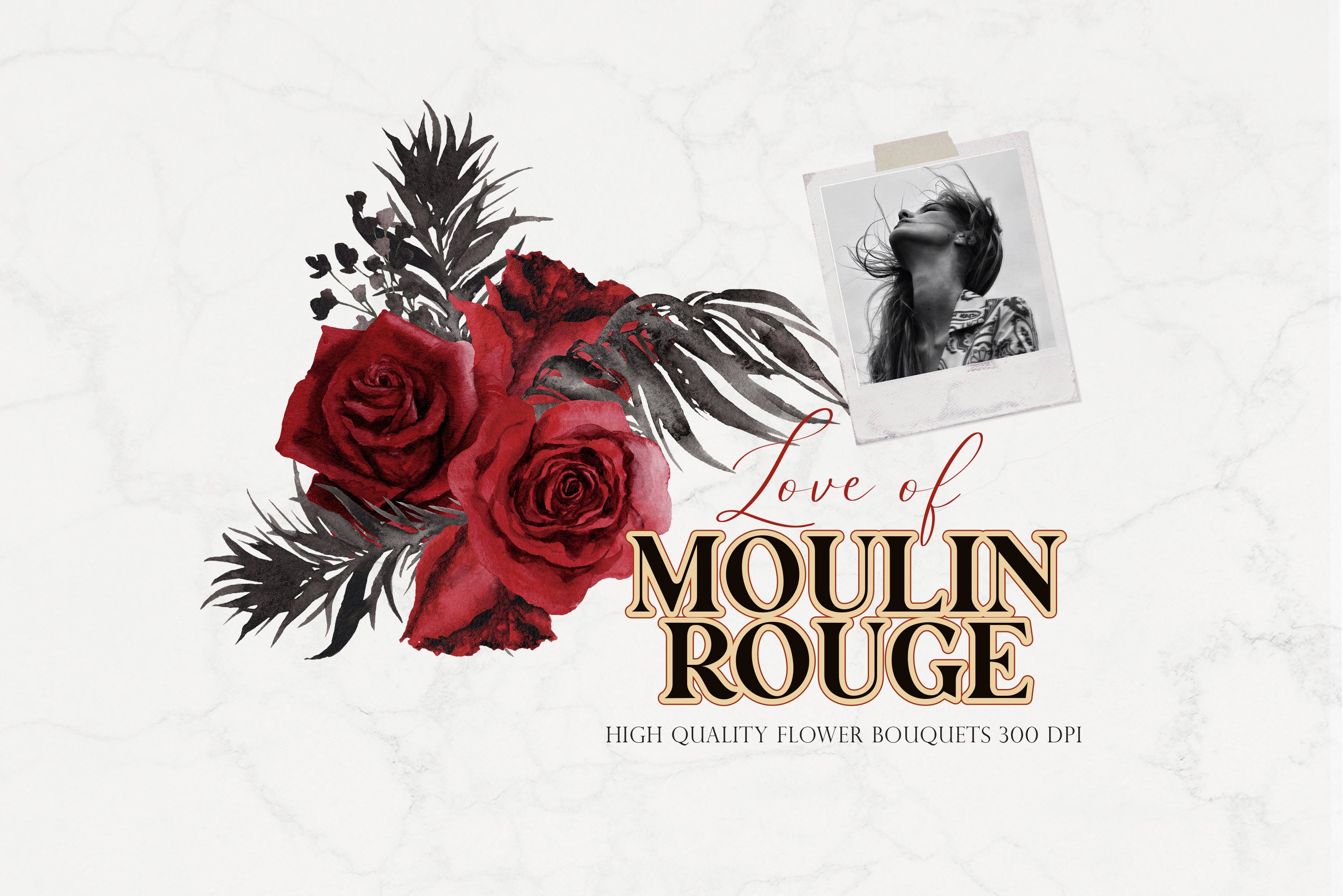 Delicate Moulin Rouge composition.