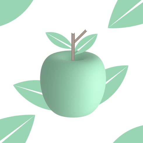 Apple Illustration 3D Design cover image.