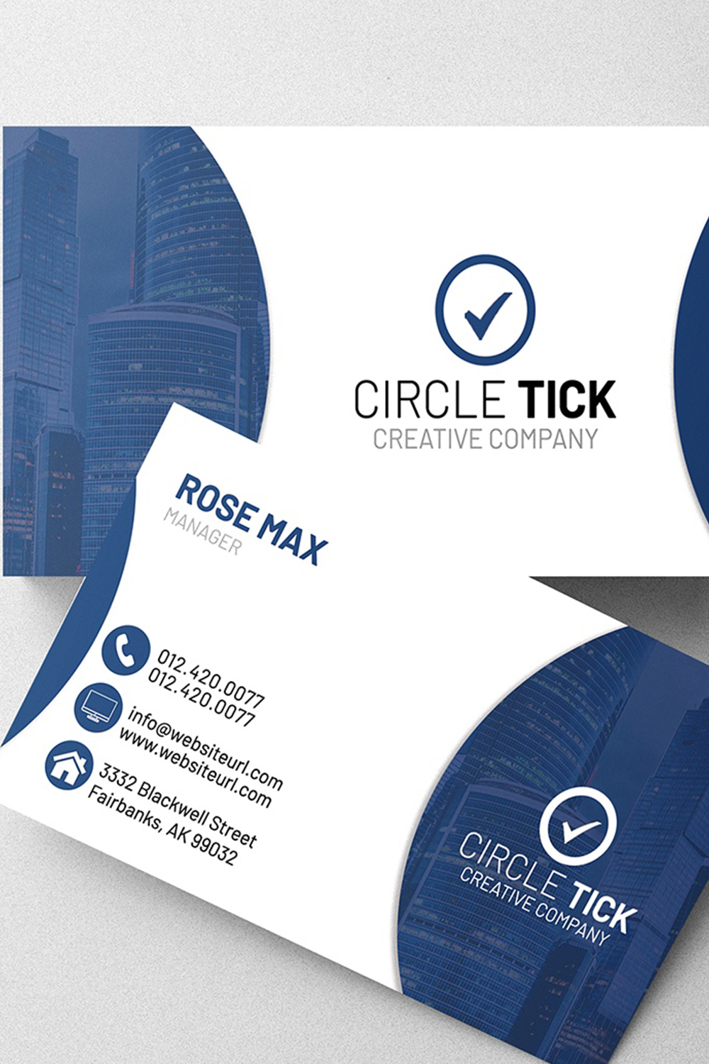 Blue/Business Card Template BUNDLE! ONLY in 5$ pinterest preview image.