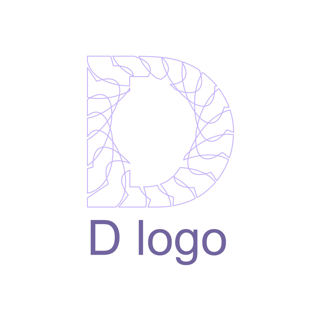 Minimal Letter D Logo image preview.