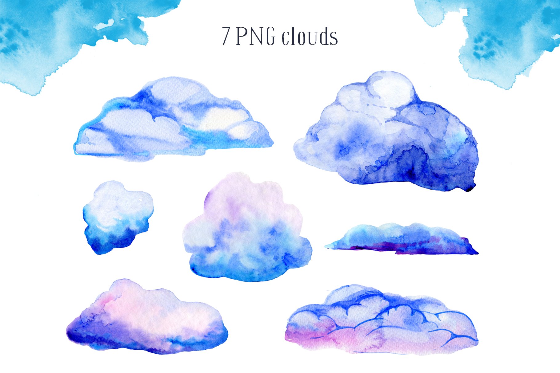 There are 7 Png clouds.