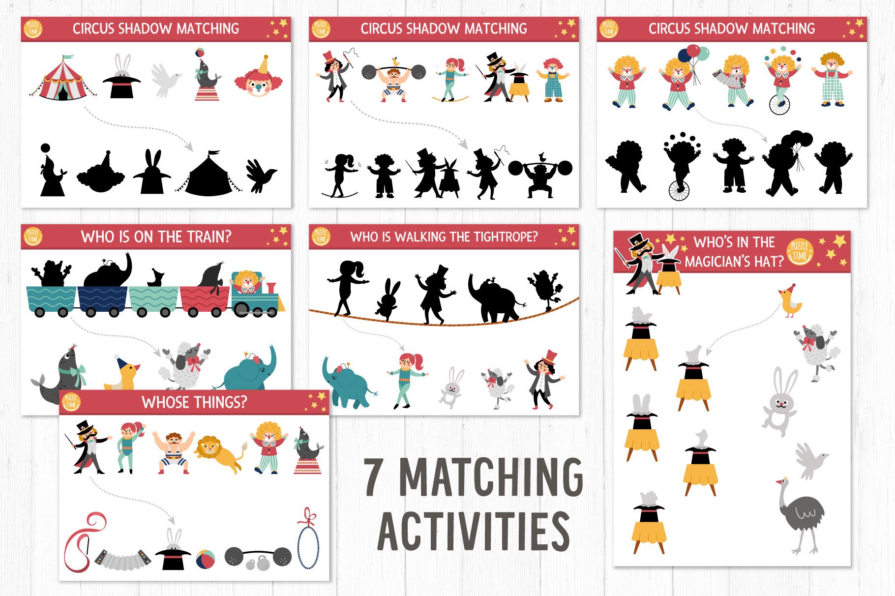 Matching activities preview.