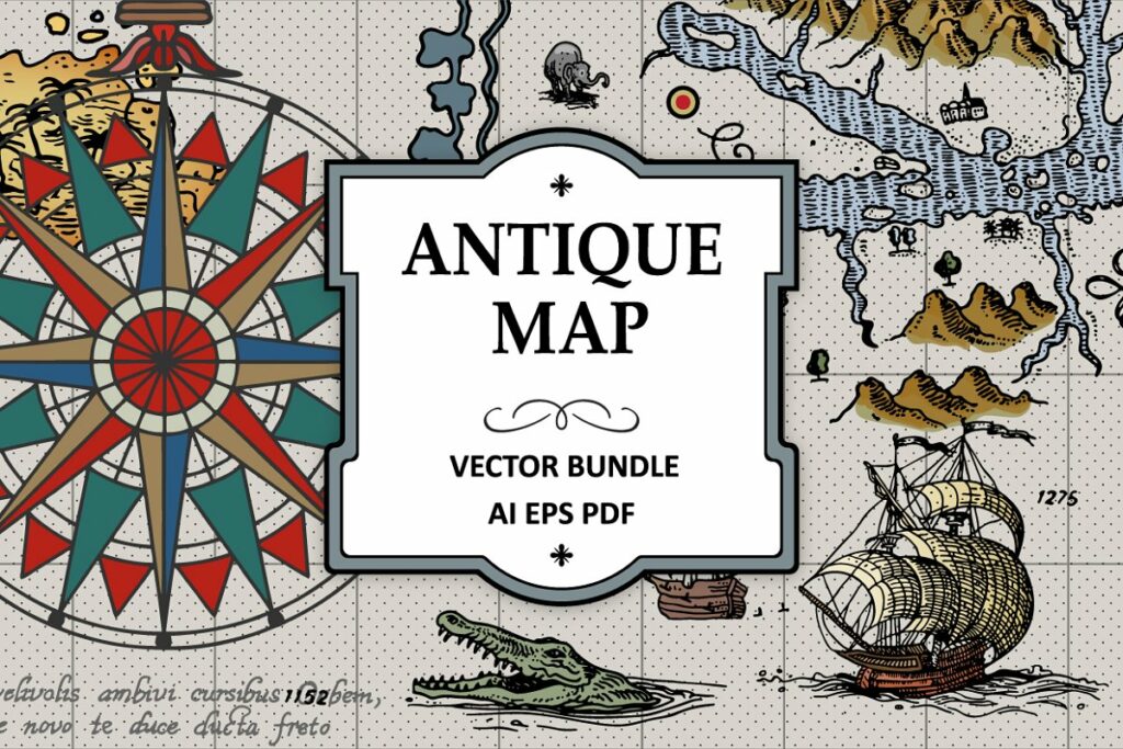 Antique Maps Vector Bundle – MasterBundles