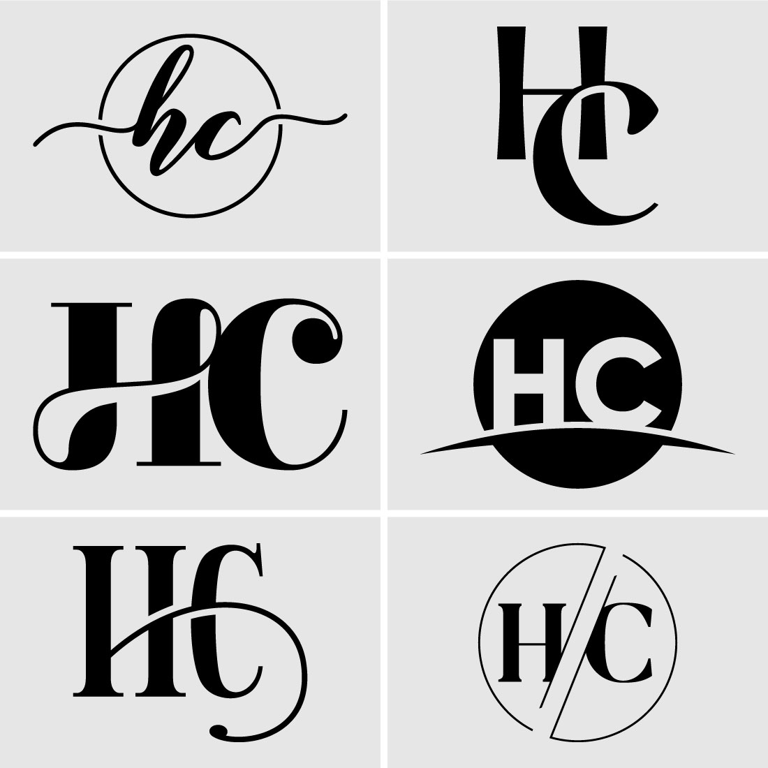 Initial Letter H C Logo Design Vector Template. Graphic Alphabet Symbol For  Corporate Business Identity | MasterBundles