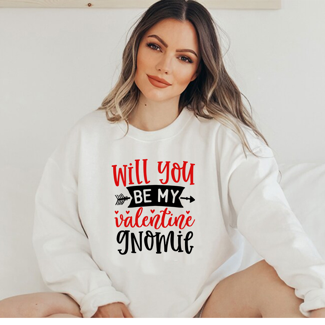 T-shirt Will You Be My Valentine SVG Designs Bundle preview image.