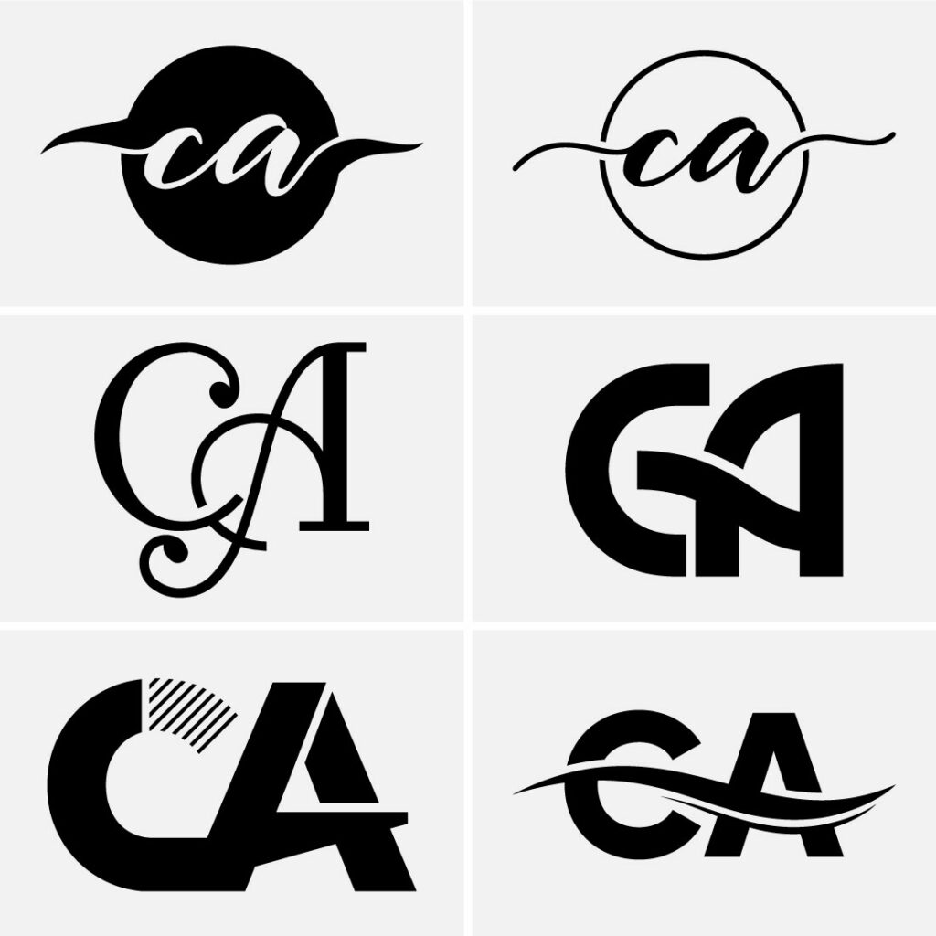 C A Initial Letter Logo Design - MasterBundles