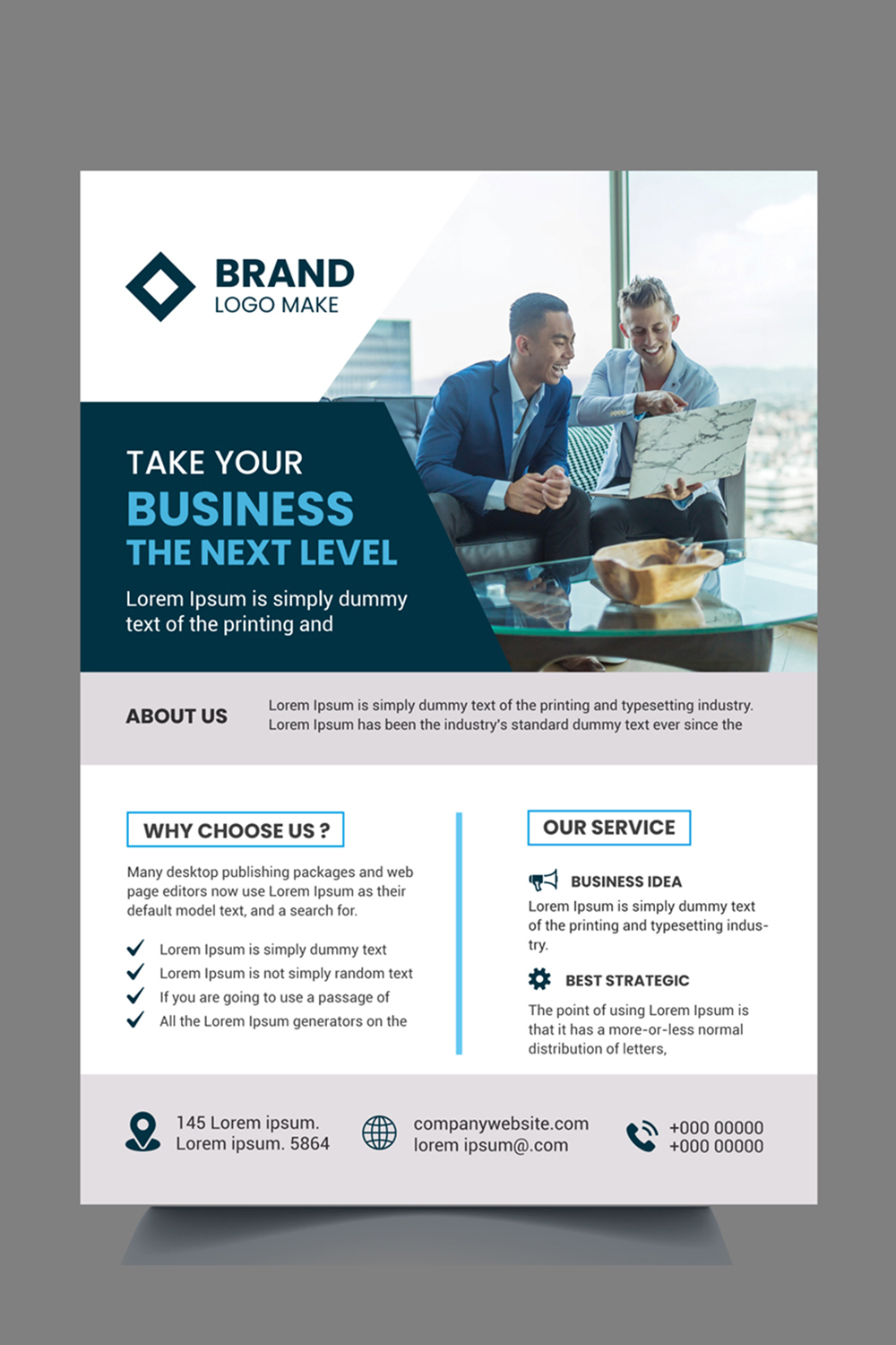 Corporate Business Flyer Design pinterest image.