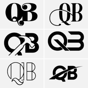 Initial Letter Q B Logo Design Vector Template. Graphic Alphabet Symbol ...