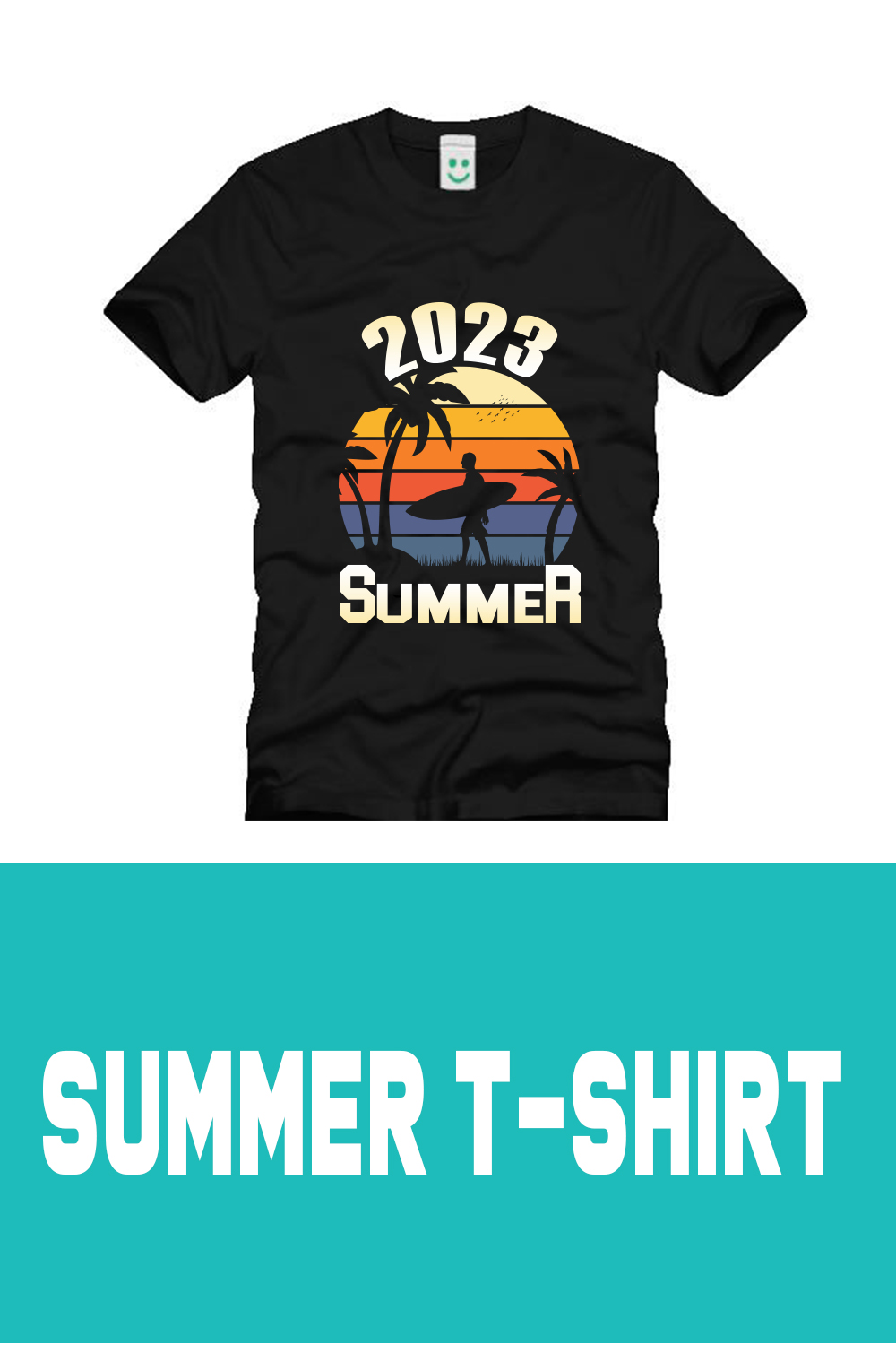 T-Shirt Summer Design pinterest image.
