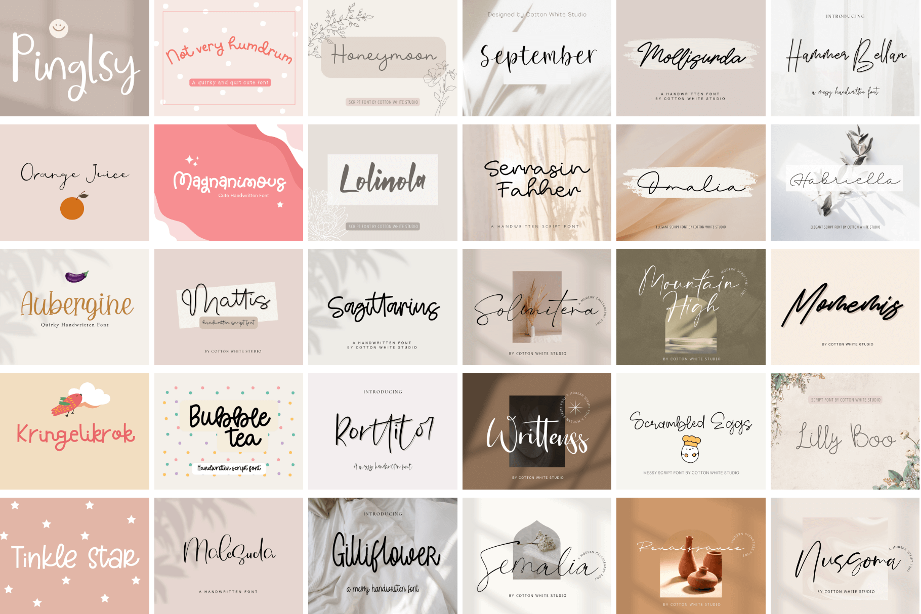 Hand-Lettered Bundle More Than 100 Fonts Included - MasterBundles